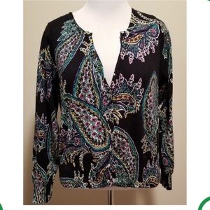 Lane Bryant paisley print cardigan size 18/20